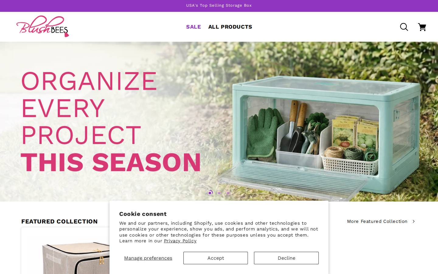 blushbees.net homepage screenshot