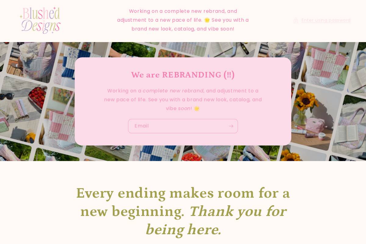 blusheddesignsco.com homepage screenshot