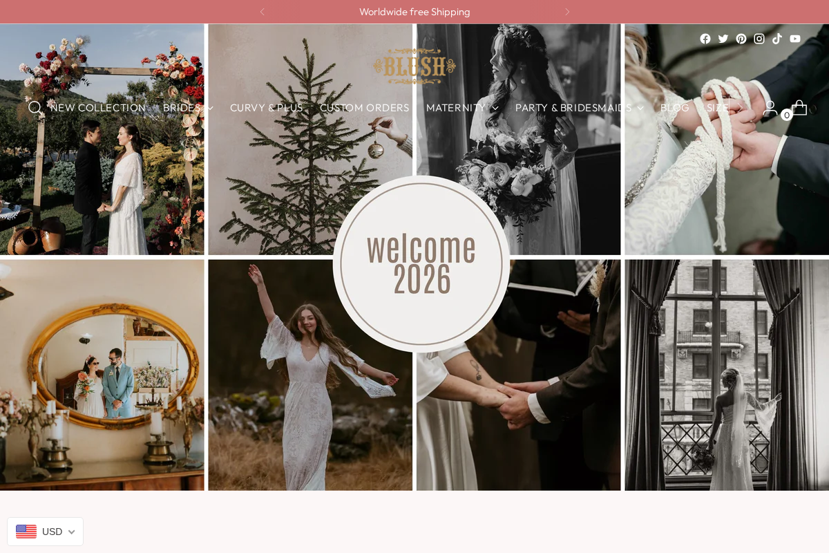 Blushfashion homepage screenshot