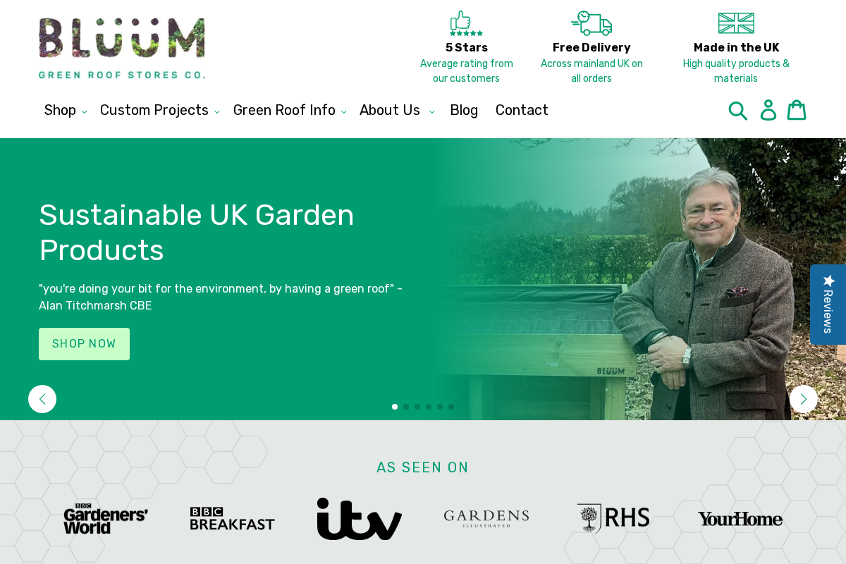 bluum.co.uk homepage screenshot