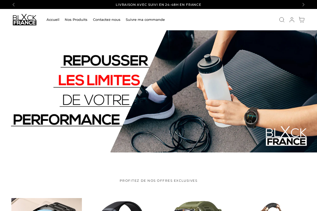Blxckfrance homepage screenshot