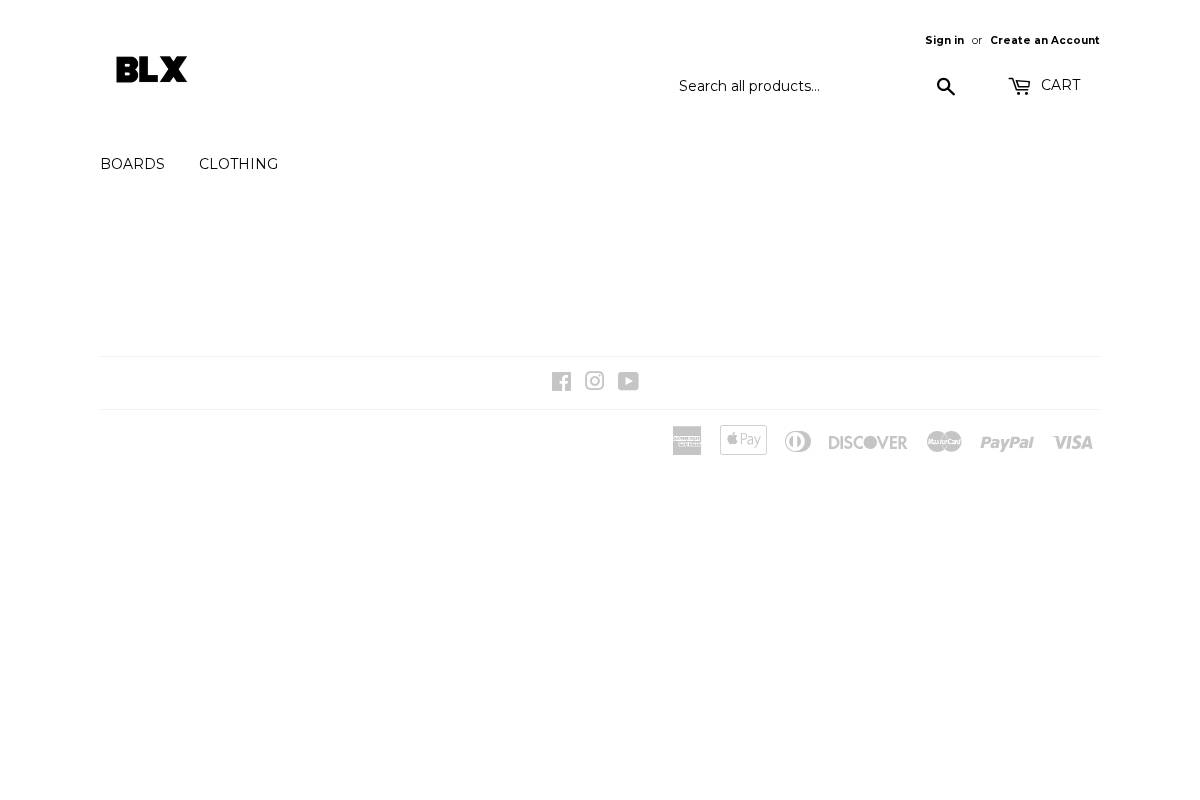 blxskateshop.com homepage screenshot