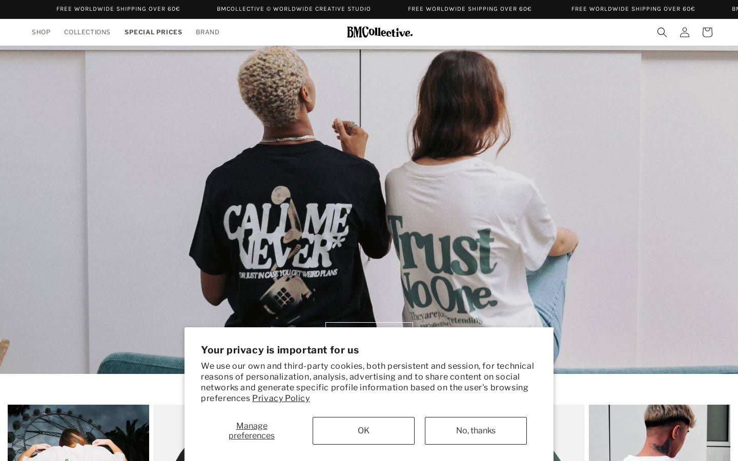 BMCollective homepage screenshot
