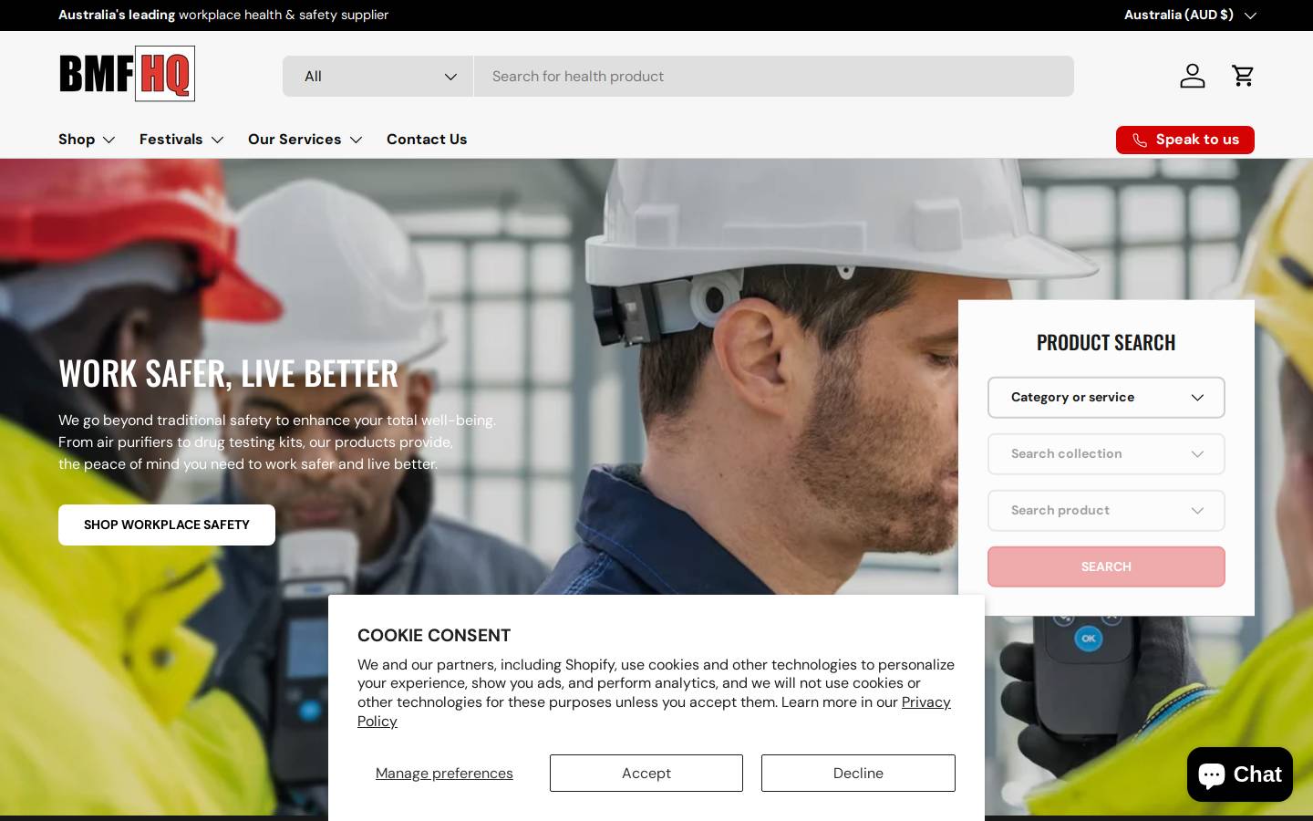 bmfhq.co.nz homepage screenshot