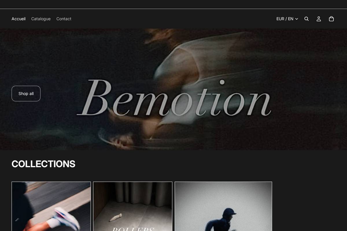 bmotion.site homepage screenshot