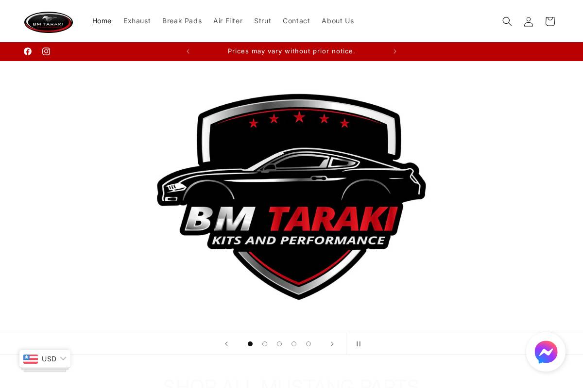 bmtaraki.com homepage screenshot