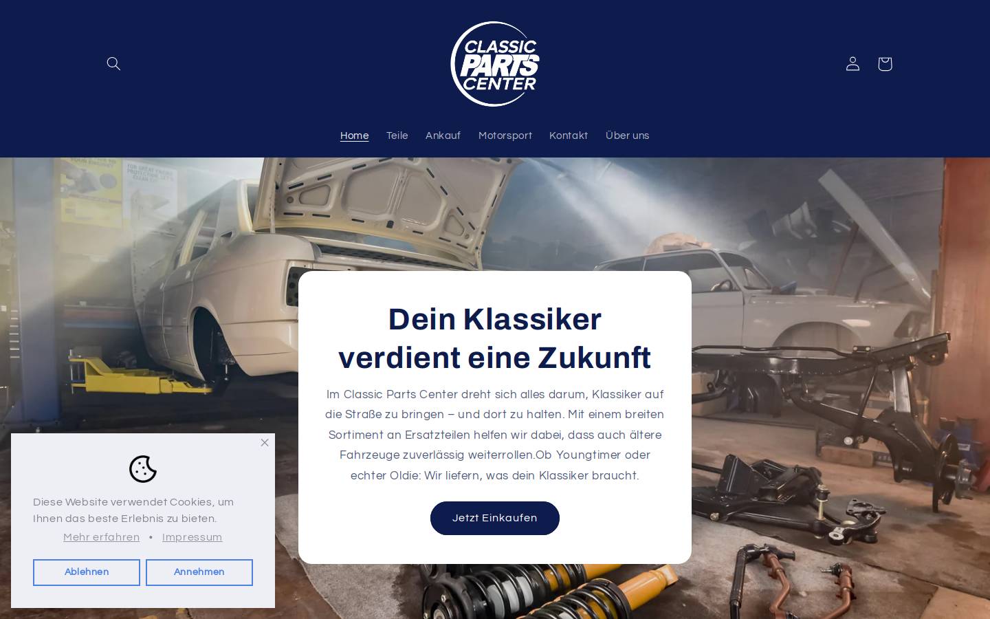 bmwe24teile.de homepage screenshot