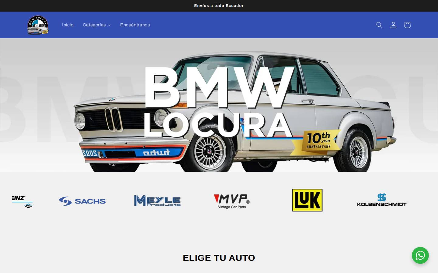 bmwlocura.com homepage screenshot