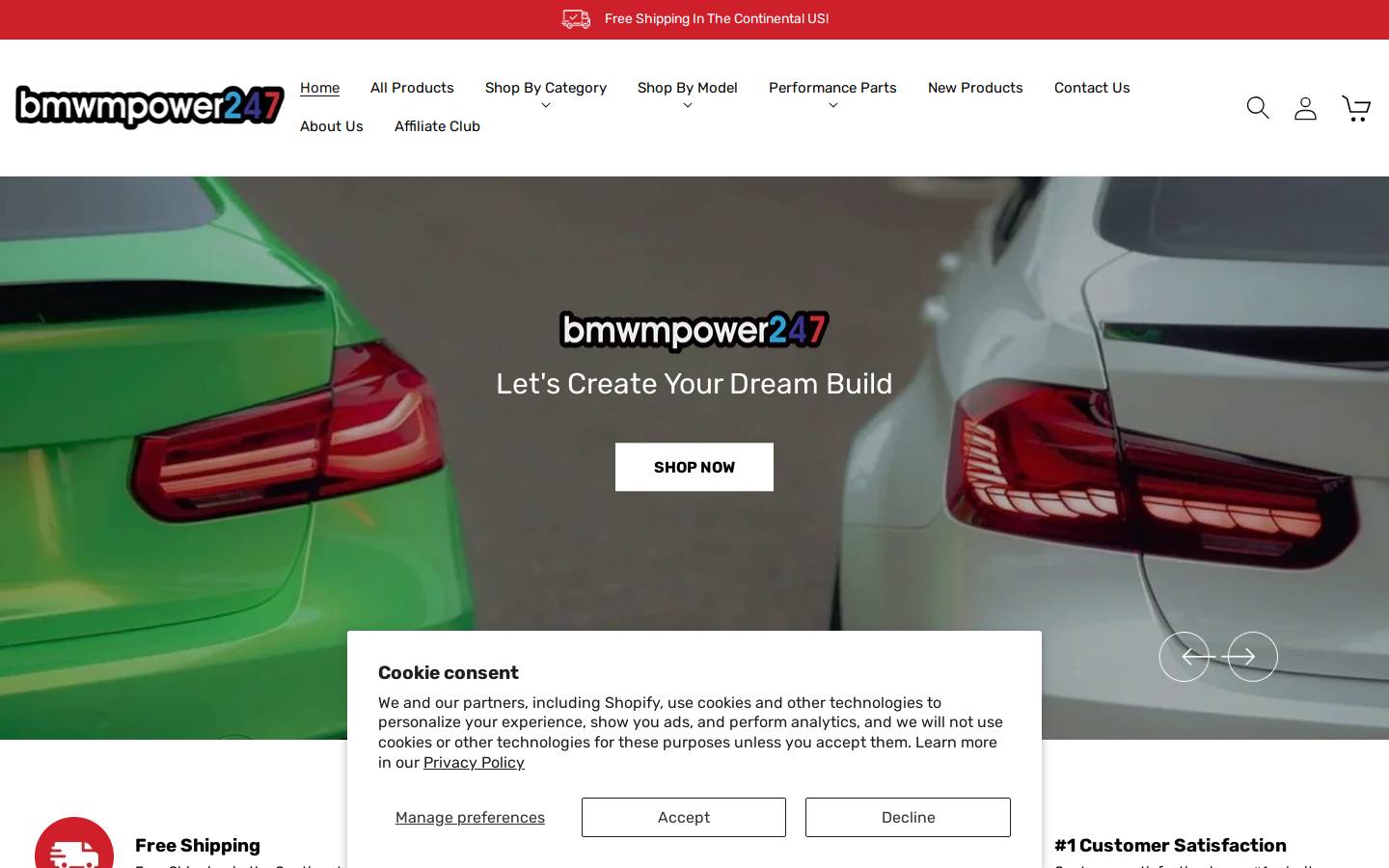 bmwmpower247.com homepage screenshot