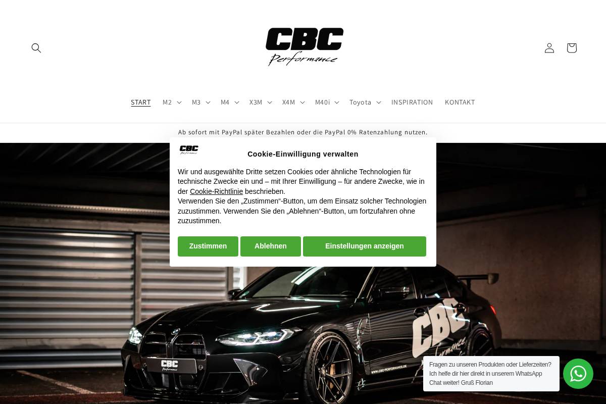 bmwmtuning.shop homepage screenshot