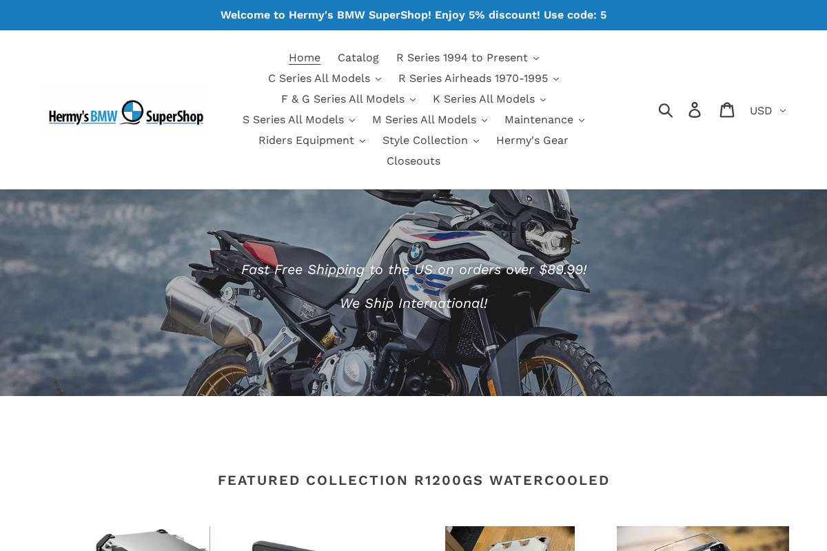 bmwsupershop.com homepage screenshot