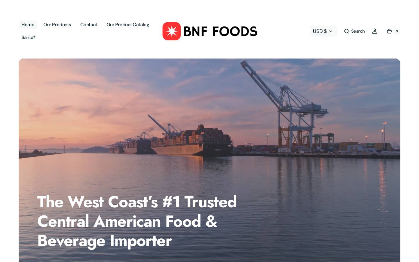 bnfdistribution.com homepage screenshot