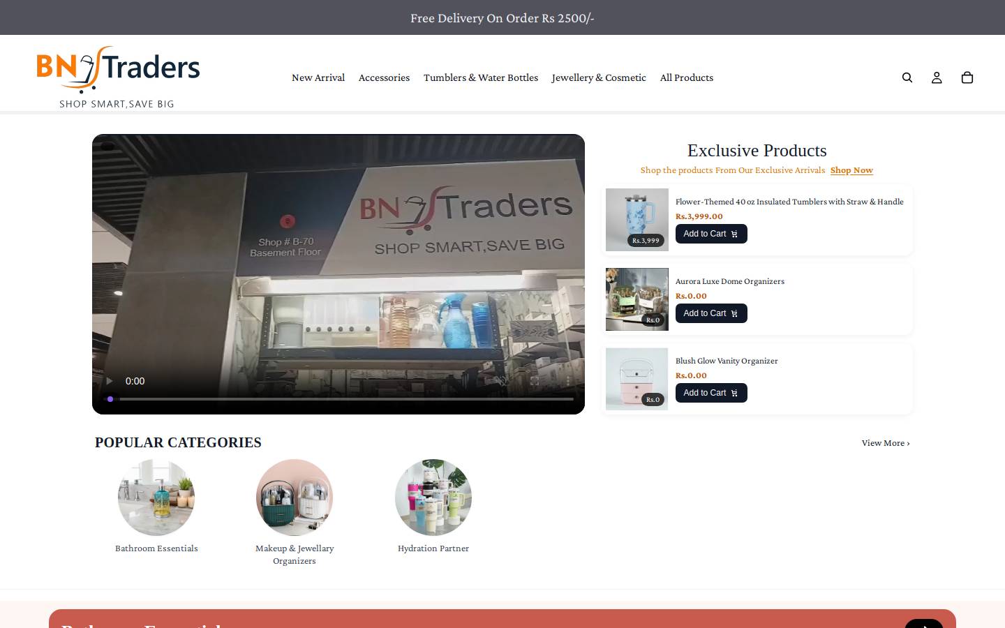 bntraderss.com homepage screenshot
