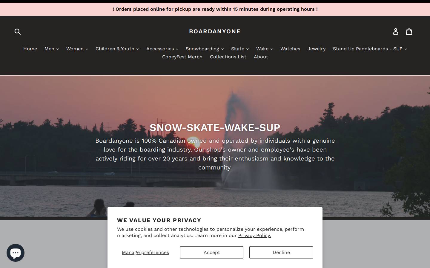 boardanyone.com homepage screenshot
