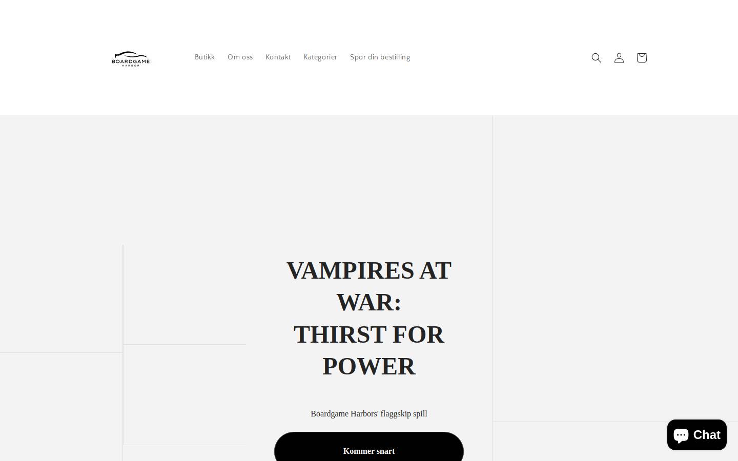 boardgameharbor.com homepage screenshot