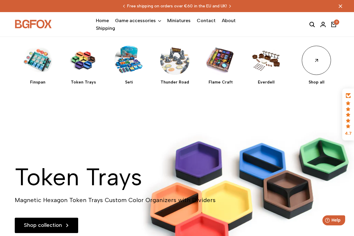 Boardgeekfox homepage screenshot