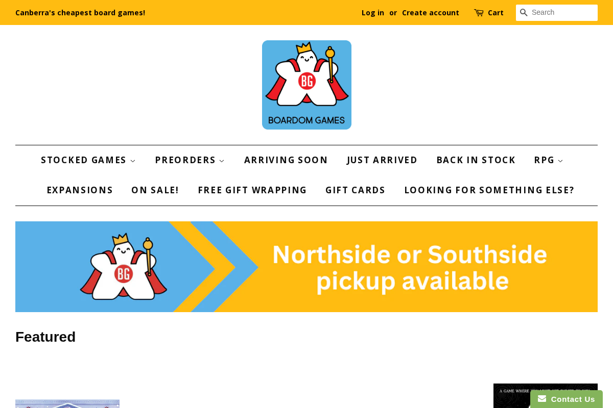 boardom.com.au homepage screenshot