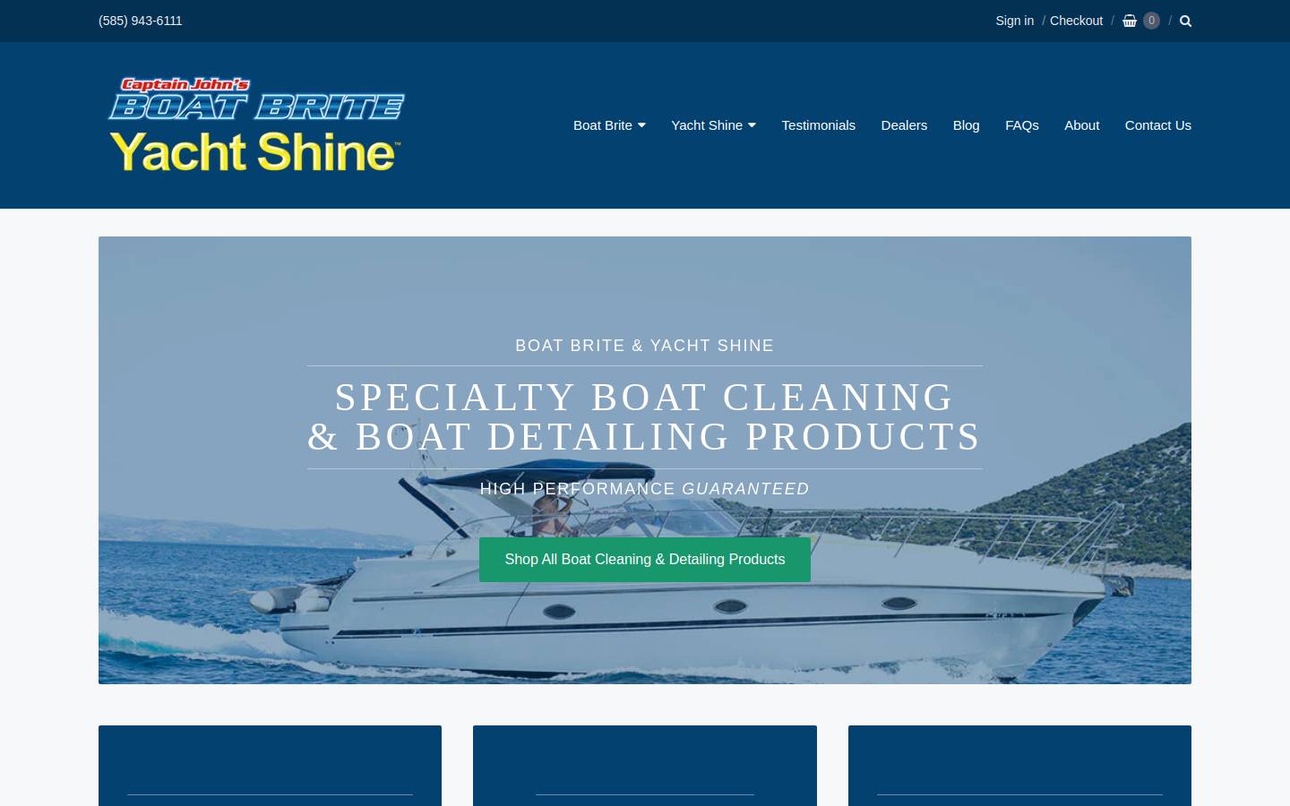 boatbrite.com homepage screenshot