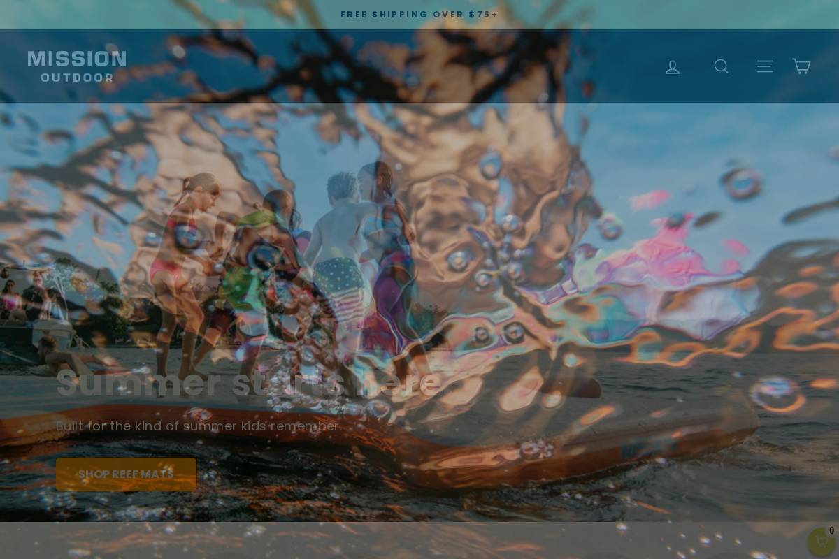 boatgear.missionoutdoor.com homepage screenshot