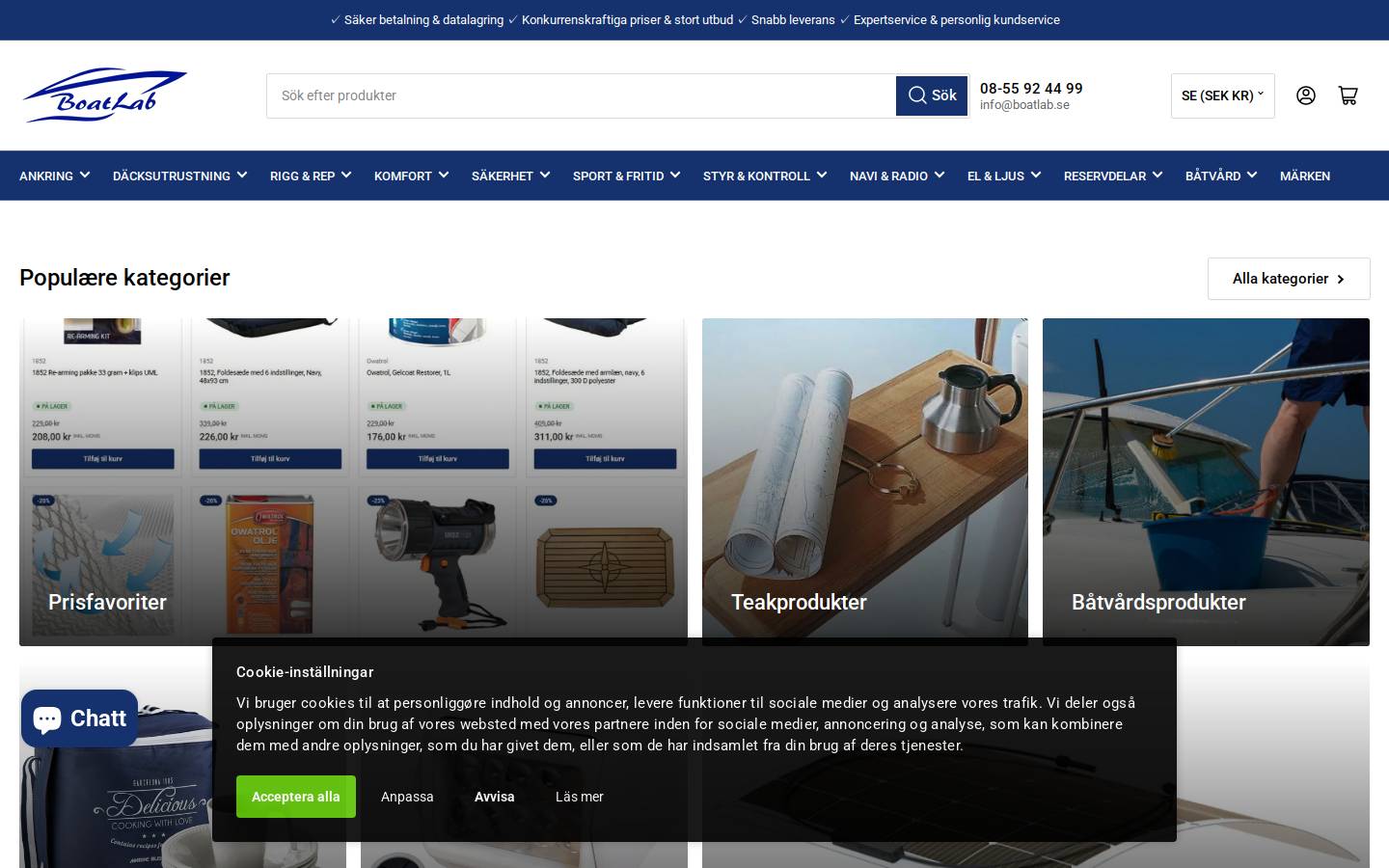 Boatlab homepage screenshot