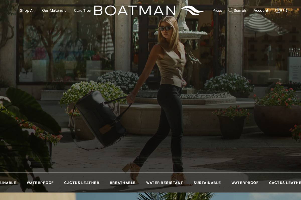 boatmanstyle.com homepage screenshot