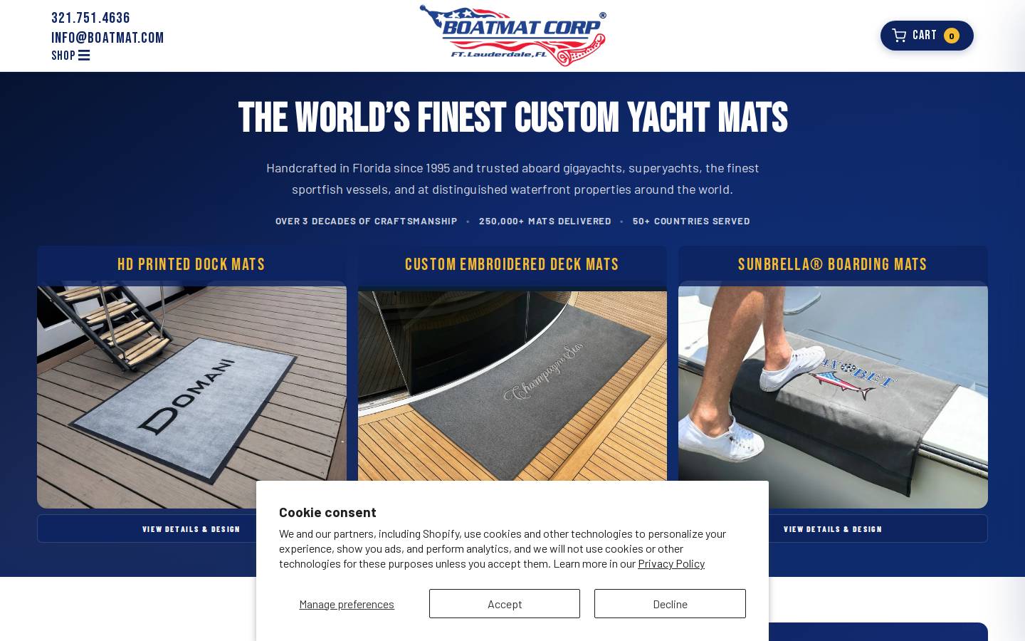 boatmat.com homepage screenshot