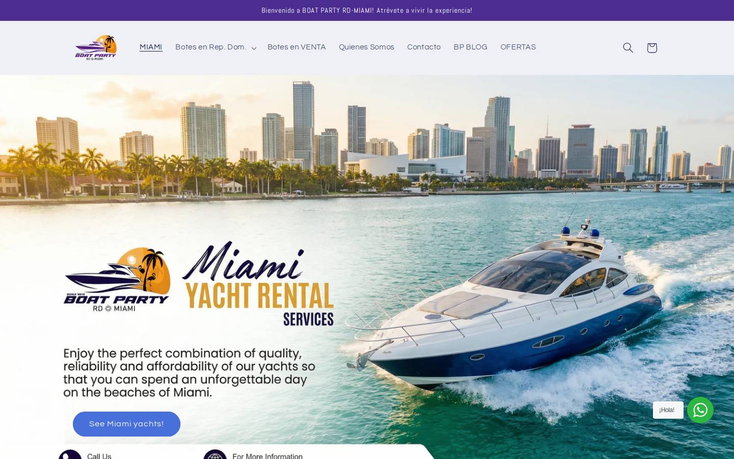 boatpartyrd.com homepage screenshot