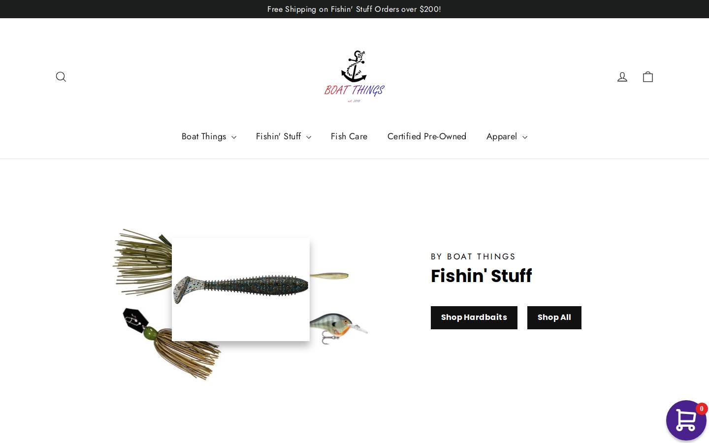 boatthingsllc.com homepage screenshot