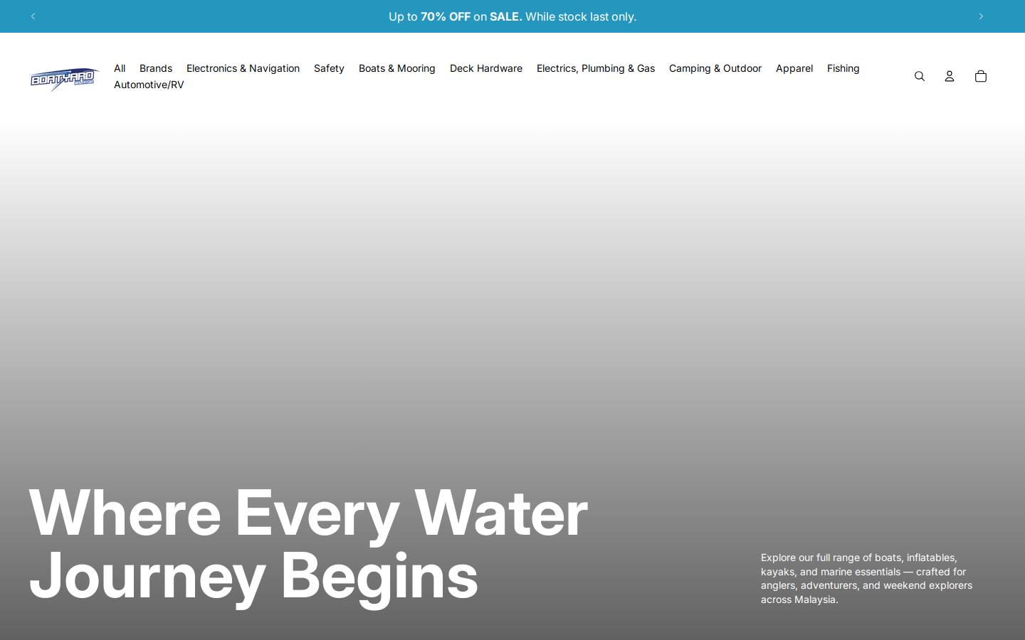 boatyardmalaysia.com homepage screenshot