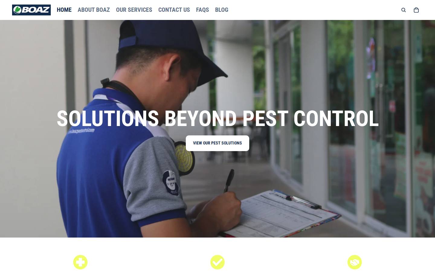 boazpestcontrol.com homepage screenshot
