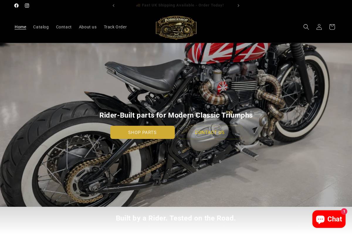 bobbershop.co.uk homepage screenshot