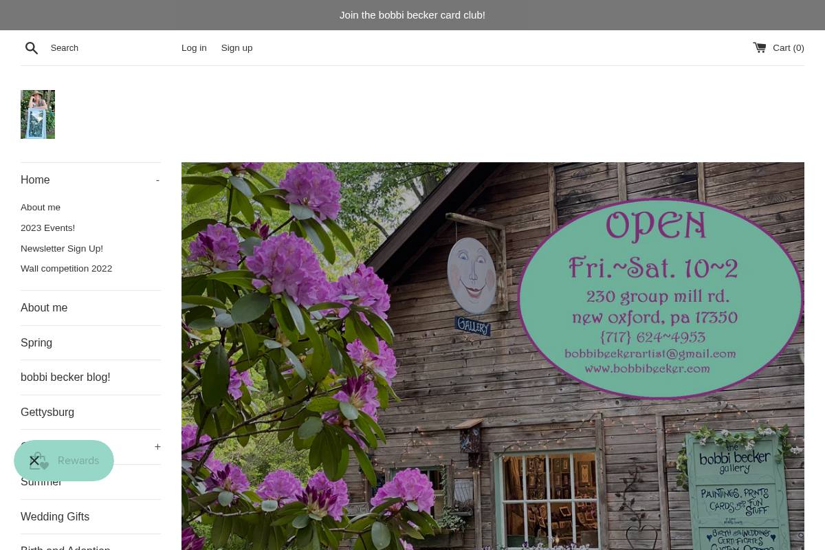 bobbibecker.com homepage screenshot