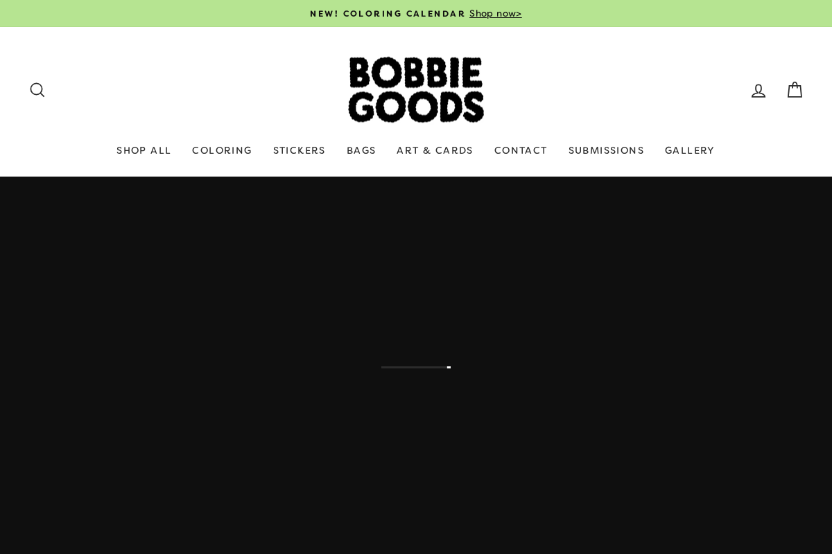 Bobbiegoods homepage screenshot