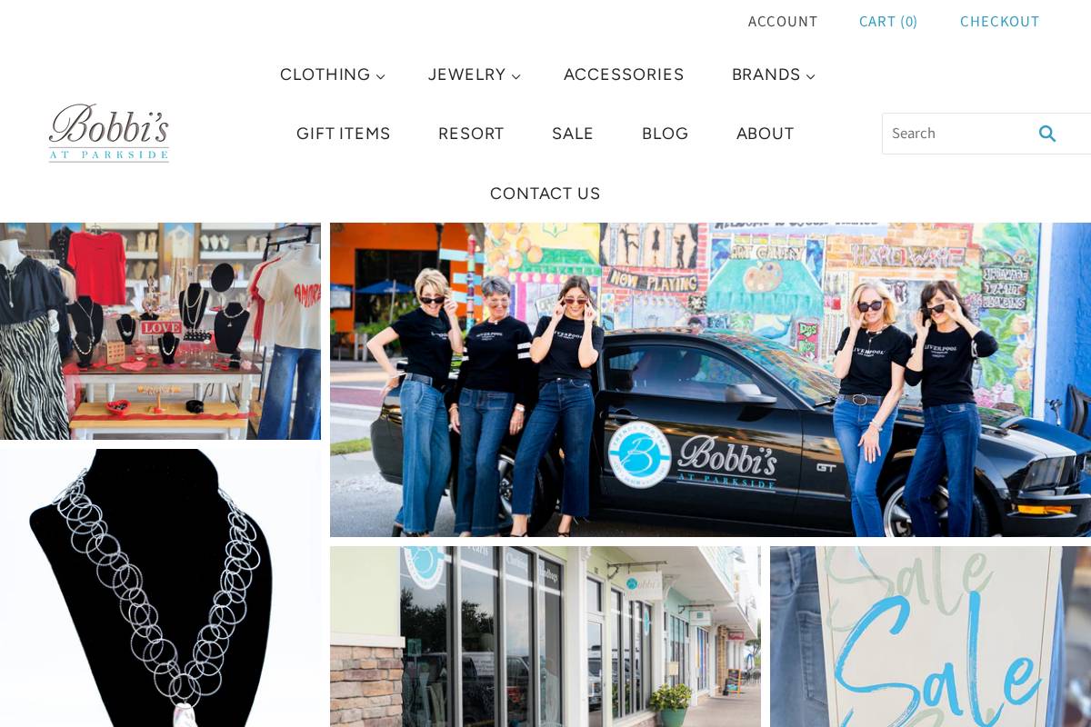 bobbisatparkside.com homepage screenshot