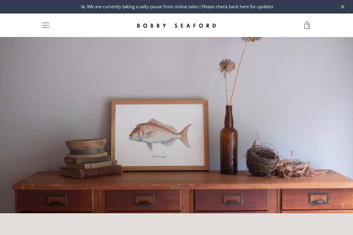 bobbyseaford.com homepage screenshot