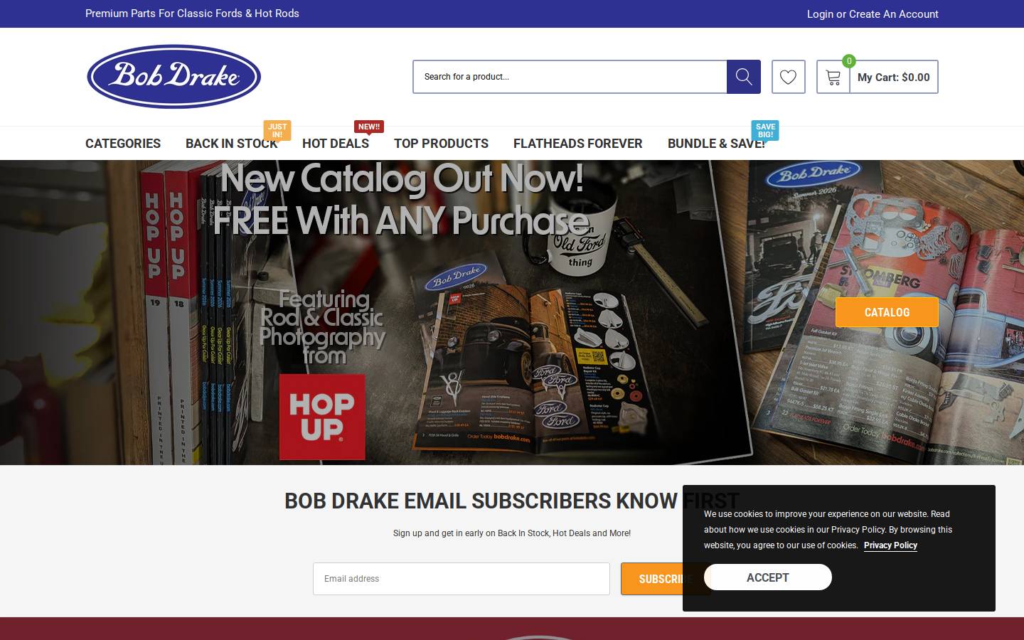 bobdrakeautoparts.net homepage screenshot