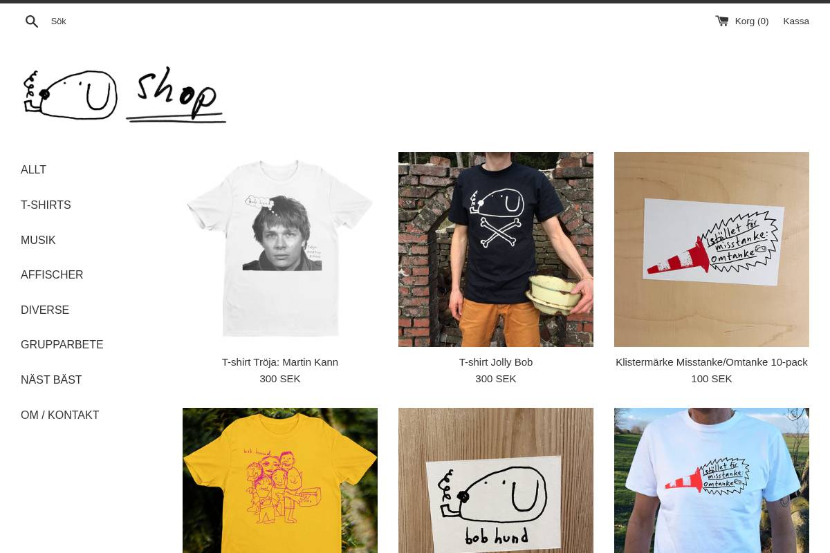 bobhundshop.se homepage screenshot