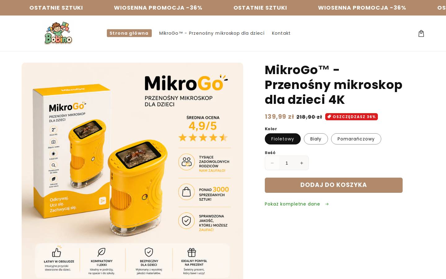 bobino.pl homepage screenshot