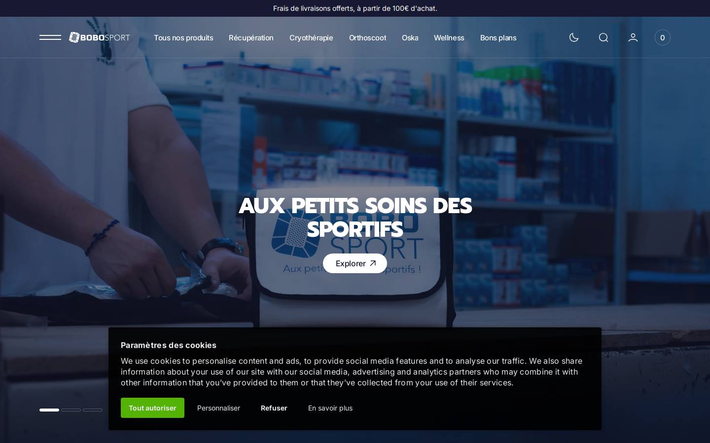 bobo-sport.fr homepage screenshot