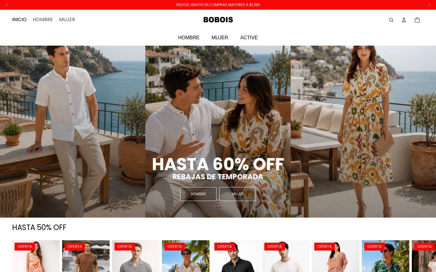 bobois.com.mx homepage screenshot
