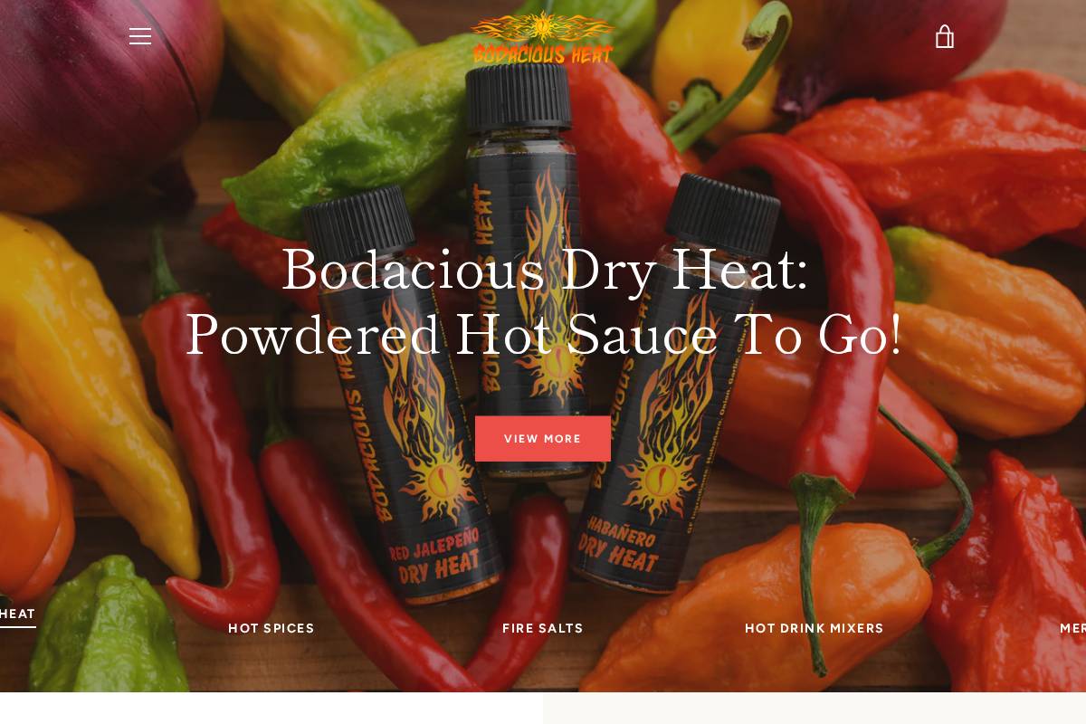 bodaciousheat.com homepage screenshot
