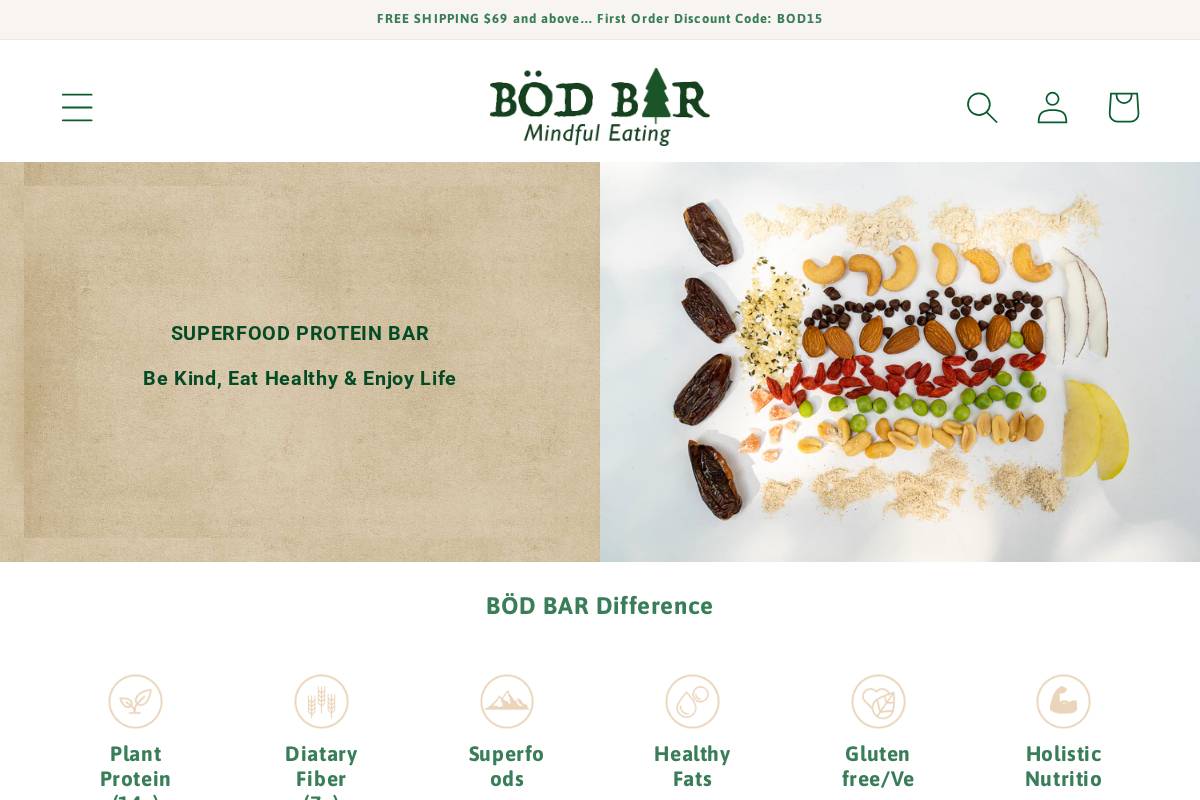 bodbar.co homepage screenshot