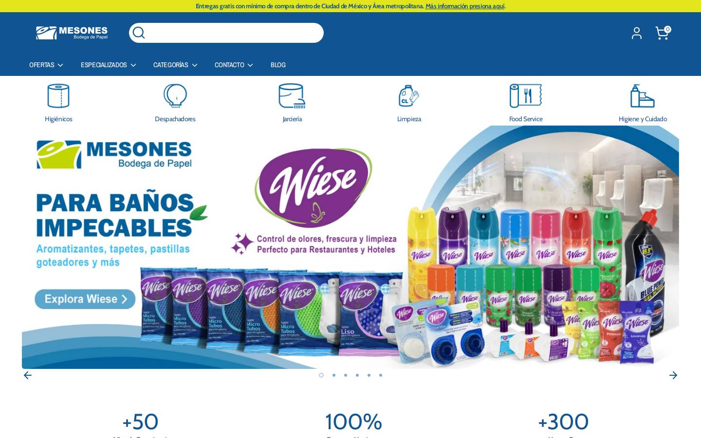 bodegamesones.mx homepage screenshot