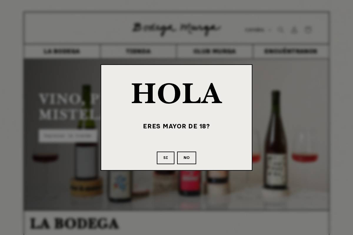 bodegamurga.com homepage screenshot