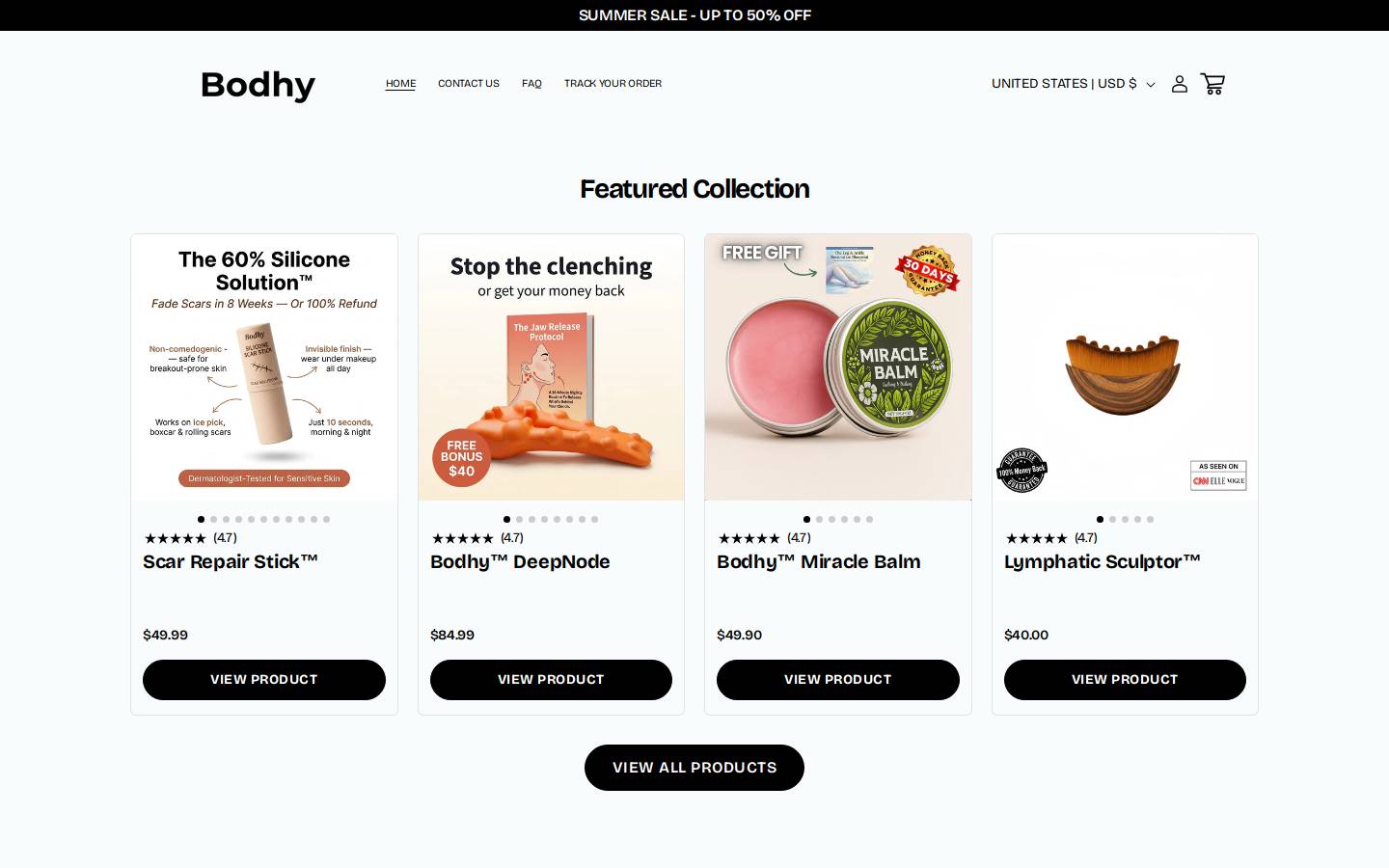 bodhystore.com homepage screenshot