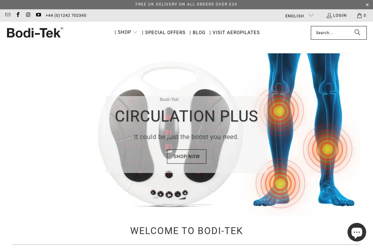 bodi-tek.com homepage screenshot