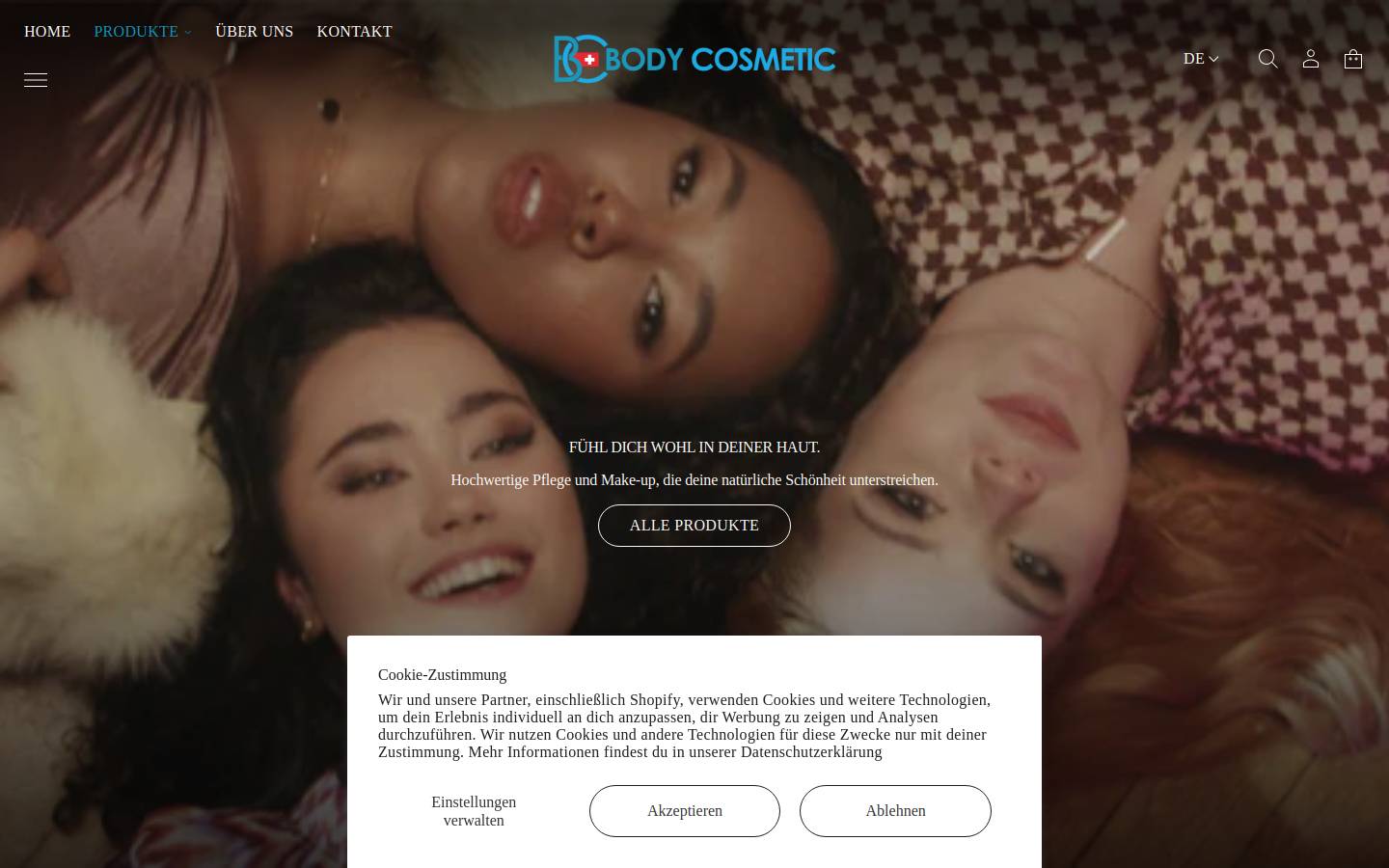 body-cosmetic.ch homepage screenshot