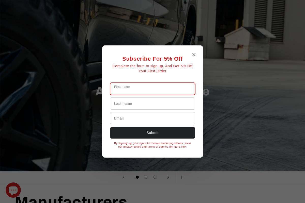 bodyarmor4x4.com homepage screenshot