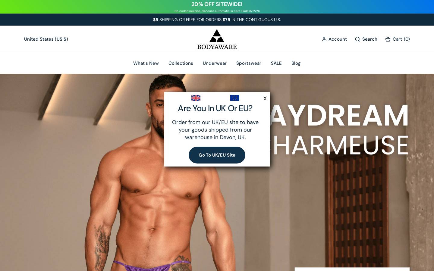 Body Aware homepage screenshot