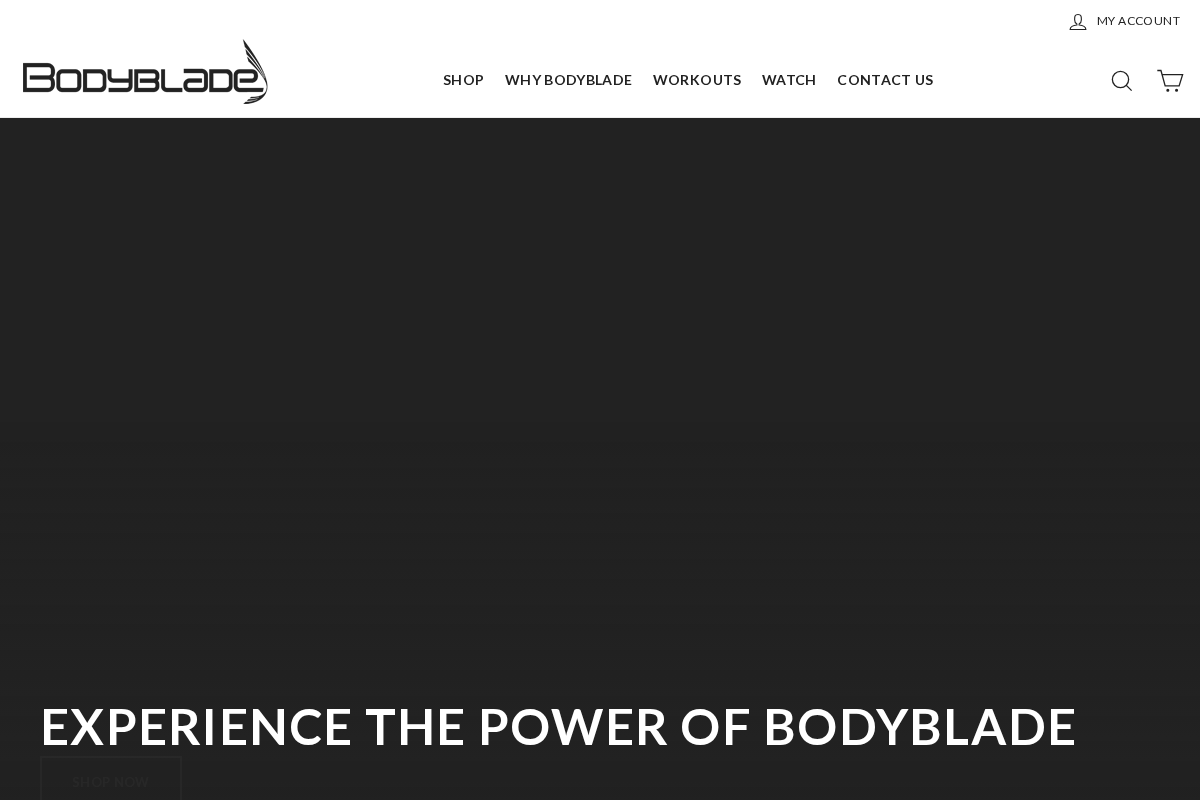 bodyblade.com homepage screenshot
